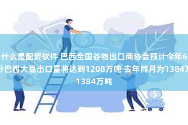 什么是配资软件 巴西全国谷物出口商协会预计今年6月份巴西大豆出口量将达到1208万吨 去年同月为1384万吨