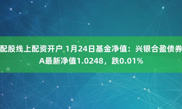 配股线上配资开户 1月24日基金净值：兴银合盈债券A最新净值1.0248，跌0.01%